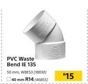 PVC Waste Bend IE 135 50mm, WBE53