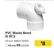PVC Waste Bend IE 87.5 40mm