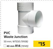 PVC Waste Junction 40mm