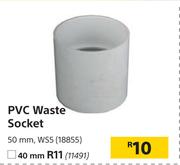 PVC Waste Socket 40mm