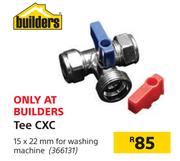 Tee CXC 15 x 22mm For Washing Machine