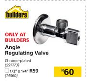 Angle Regulating Valve Chrome Plated
