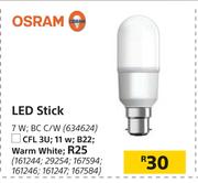 Osram LED Stick 7W, BC C/W