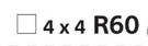 CBI Euro Socket 4 x 4, 100mm x 50mm