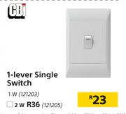 CBI 1 Lever Single Switch 2W