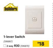 Builders 1 Lever Switch 2 Way