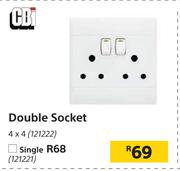 CBI Double Socket 4 x 4