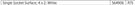 Lesco Single Socket Surface, 4 x 2, White