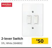 Eurolux 2 Lever Switch STL, White