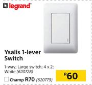 Legrand Ysalis 1 Lever Switch