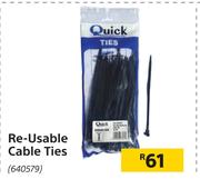 Quick Re-Usable Cable Ties