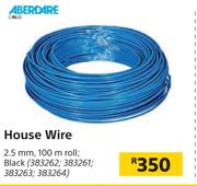 Aberdare House Wire Black-2.5mm, 100m Roll