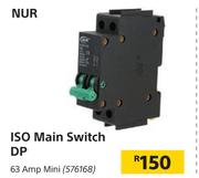 Nur ISO Main Switch DP 63 Amp Mini