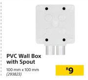 PVC Wall Box With Spout-100mm x 100mm