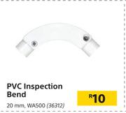 PVC Inspection Bend 20mm, WA500