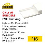 PVC Trunking 3m, 100mm x 40mm