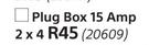 Plug Box 15 Amp-2 x 4