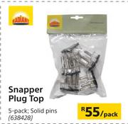 Radiant Snapper Plug Top 5 Pack, Solid Pins-Per Pack