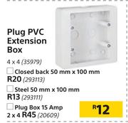 Plug Box 15 Amp-2 x 4