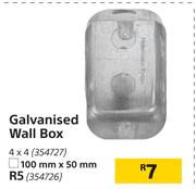 Galvanised Wall Box-4 x 4