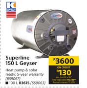 Kwikot Superline 150L Geyser