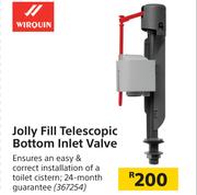 Wirquin Jolly Fill Telescopic Bottom Inlet Valve 