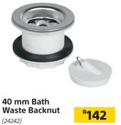 40mm Bath Waste Backnut