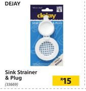 Dejay Sink Strainer & Plug