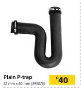 Plain P-Trap 32mm x 40mm