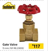 Builders Gate Valve 15mm; FXF RB