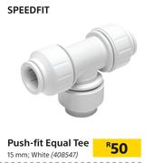 Push Fit Equal Tee (White) 15mm