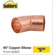 Builders 45 Degree Copper Elbow 15mm