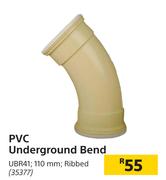 PVC Underground Bend UBR41 110mm