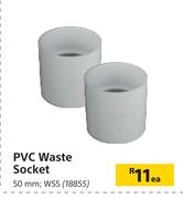 PVC Waste Socket WS5 50mm-Each