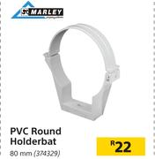 Marley PVC Round Holderbat 80mm