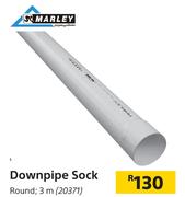 Marley Downpipe Sock Round 3m