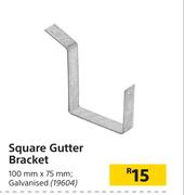 Square Gutter Bracket Galvanised-100mm x 75mm