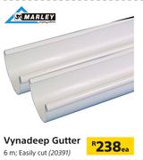 Marley Vynadeep Gutter 6m-Each