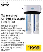 Jojo Twin-Stage Undersink Water Filter Unit