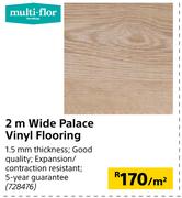 Multi-Flor 2m Wide Palace Vinyl Flooring-Per Sqm