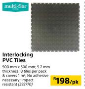 Multi-Flor Interlocking PVC Tiles 500mm x 500mm-Per Pk