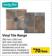Multi-Flor Vinyl Tile Range 305mm x 305mm-Per Box