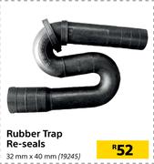 Rubber Trap Re-Seals 32mm x 40mm