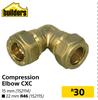 Builders Compression Elbow CXC 15mm