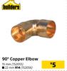 Builders 90 Degree Copper Elbow 15mm