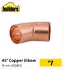 Builders 45 Degree Copper Elbow 15mm