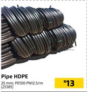 Pipe HDPE 25mm