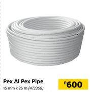 Pex Al Pex Pipe 15mm x 25m