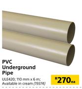 PVC Underground Pipe-Each