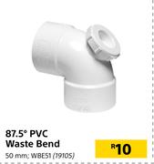 87.5 Degree PVC Waste Bend 